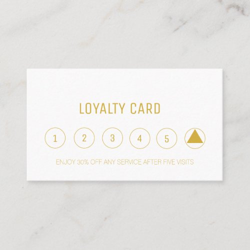 Black and Gold Modern Elegant  Loyalty Card