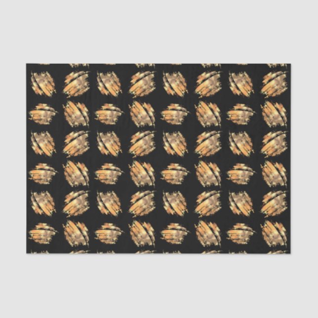 Black And Gold Modern Glam Tissue Paper (Front)