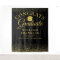 Black And Gold Modern Graduation Photo Backdrop