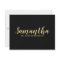 Black and Gold Modern Script Bridesmaid Proposal