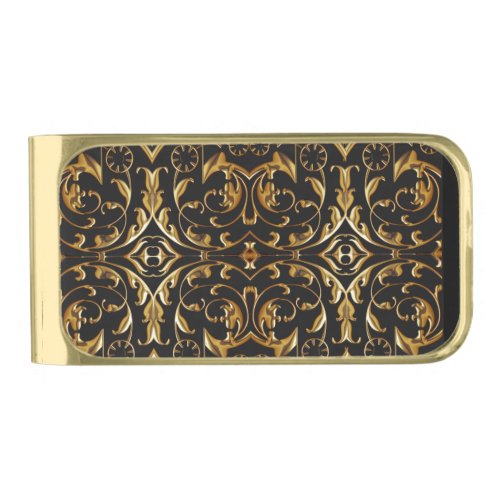 Black and Gold Money Clip