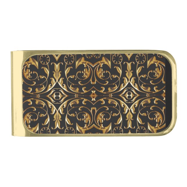 Black and Gold Money Clip (Front)