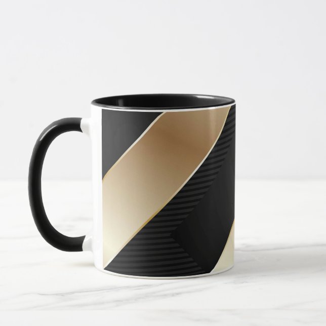 Black and Gold Mug (Left)
