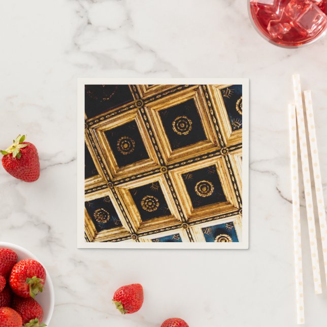 Black and Gold Napkins (Insitu)