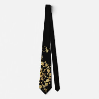 Black and gold Neck  Tie