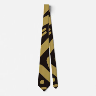 Black and Gold Neck Tie