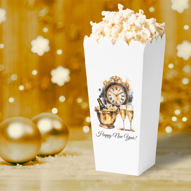 Black and Gold New Year’s Eve Favor Boxes (Creator Uploaded)