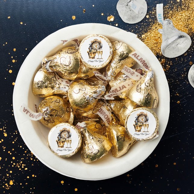 Black and Gold New Year’s Eve Hershey®'s Kisses® (Creator Uploaded)