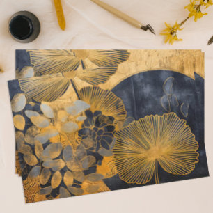 Black and Gold Oriental Tissue Paper