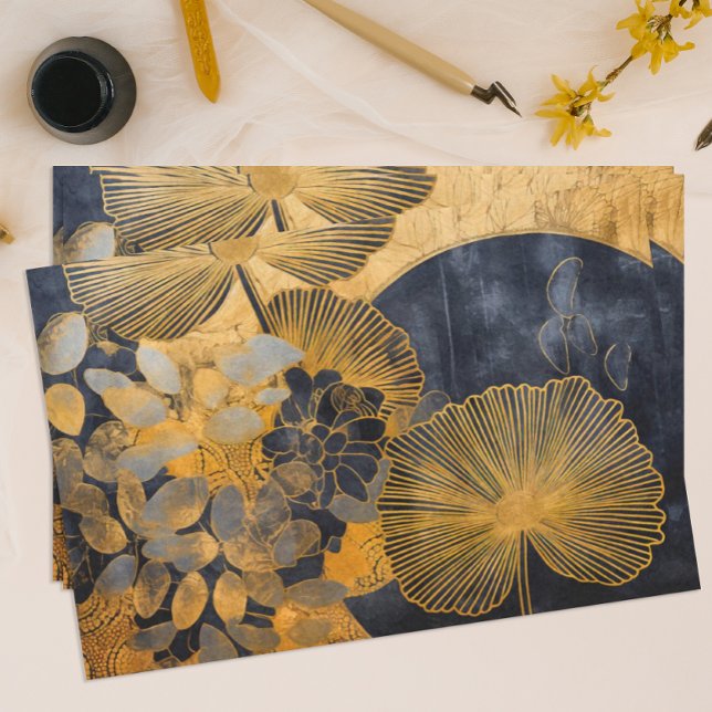Black and Gold Oriental Tissue Paper (Creator Uploaded)