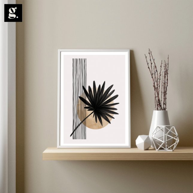 Black and Gold, Palm Tree Art, Modern and Chic Art Poster (Creator Uploaded)