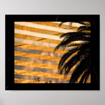 Black And Gold Palm Tree Tropical Printable Art  Poster by Sozo4all at Zazzle