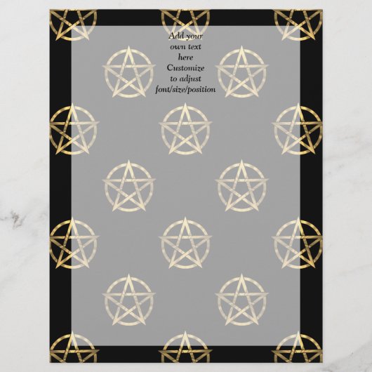 Black and gold pentagram (Front)
