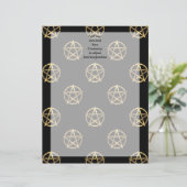 Black and gold pentagram (Standing Front)