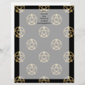 Black and gold pentagram (Front/Back)
