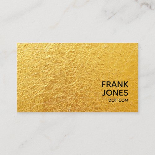 Black and Gold Personal Website URL Business Card