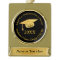Black and Gold Personalized Graduation Ornaments