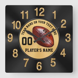 Black and Gold Personalized Senior Football Gifts