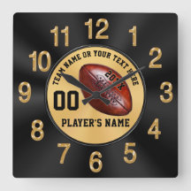 Black and Gold Personalized Senior Football Gifts