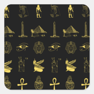Black and gold Pharaonic Stickers