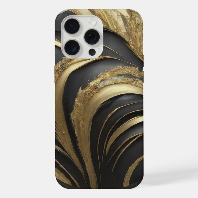 Black and Gold Phone Case (Back)