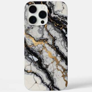 black and gold phone case marble design