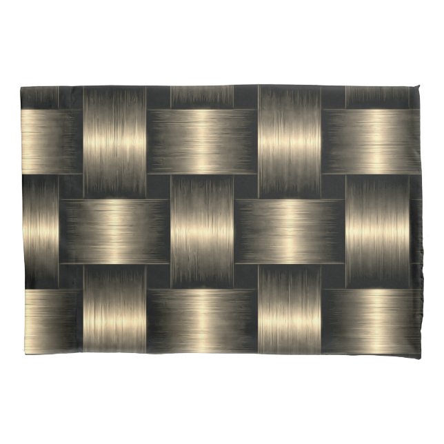Black and Gold Pillow Case (Front)