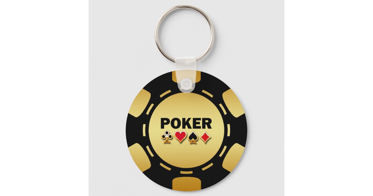 Las Vegas Poker Chip Casino Gambling Obsolete Keychain
