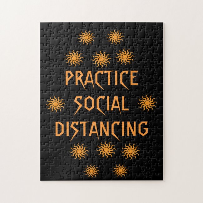 Black and Gold Practice Social Distancing Puzzle