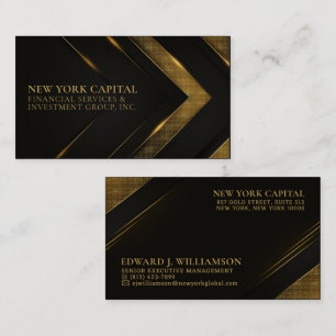 Black and Gold Professional Business Card