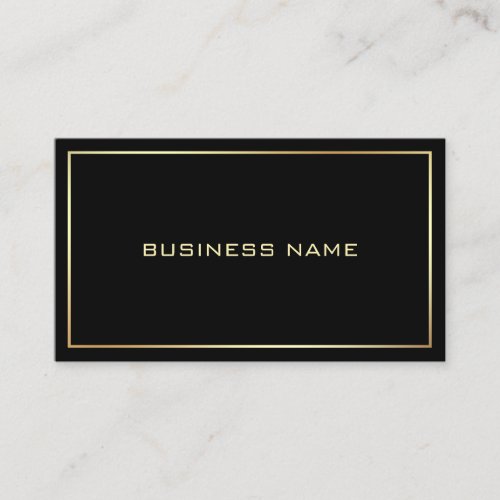 Black And Gold Professional Elegant Modern Business Card