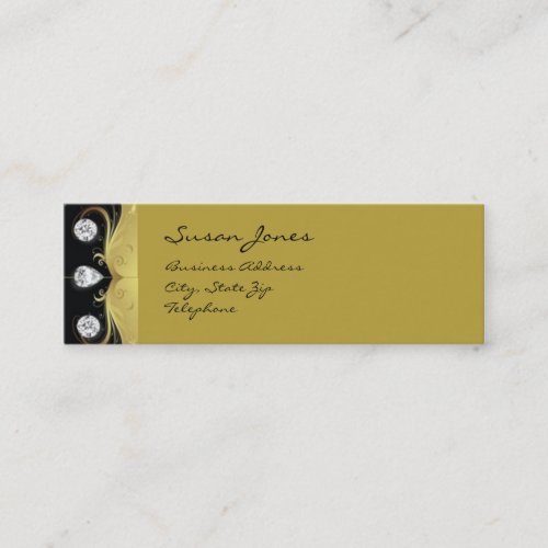 Black and Gold Profile Cards Business Card