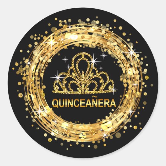 quinceanera black and gold