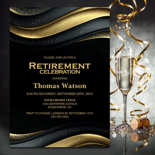 Black and Gold Retirement Party