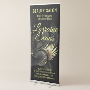 Black and Gold Retractable Banner