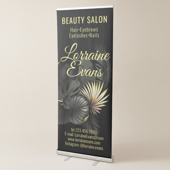 Black and Gold Retractable Banner (3/4)