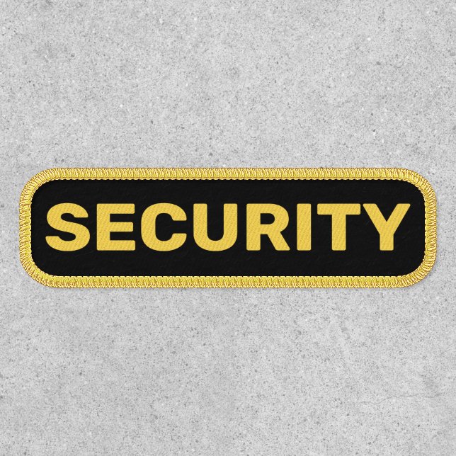 Black and Gold Security Patch (Front)