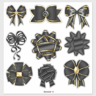 Gift Ribbon Bow Sticker - TenStickers