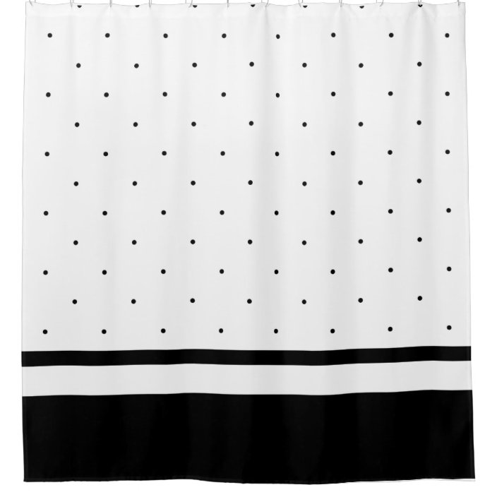 Black and Gold Shower Curtain