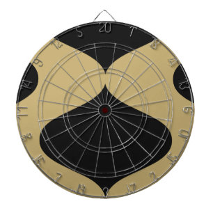 Black and Gold Smooch Dartboard With Darts