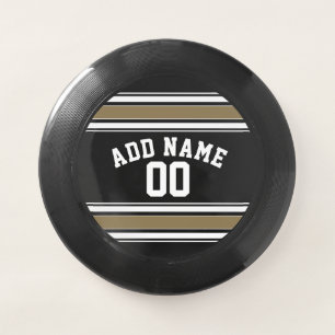 Black and Gold Sports Jersey Name - Can EDIT Color Wham-O Frisbee
