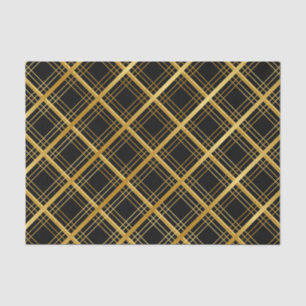 Black And Gold Square Tissue Paper