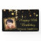 Black and Gold Stars w/ Photo Any Year Birthday