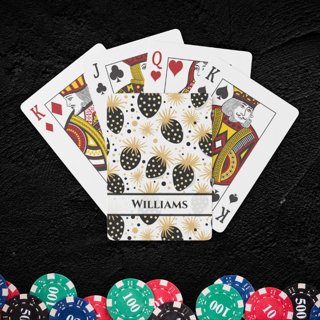 Black and Gold Strawberry Pattern Poker Cards (Creator Uploaded)