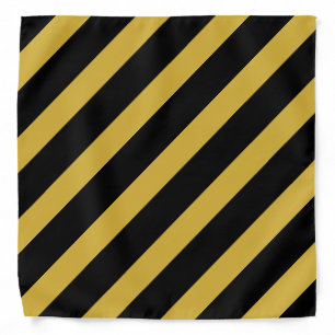 Black and Gold Striped Stylish Bandana