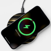 Black and gold stripes pattern wireless charger  (Phone)