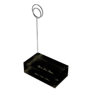 Black and Gold Table Number Holder