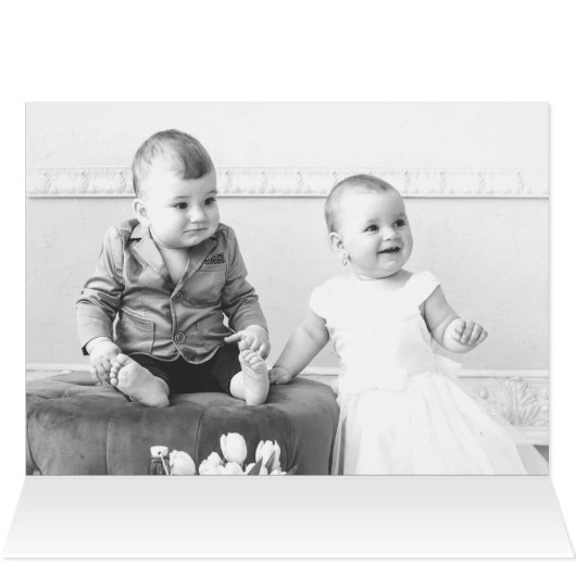 Black and Gold Thank You Card (Inside Horizontal (Top))