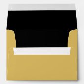 Black and Gold TONE A7 Envelope for 5"x7" Sizes (Back (Bottom))