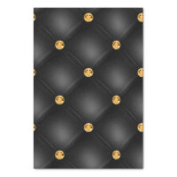 Black and Gold Tufted Tissue Paper